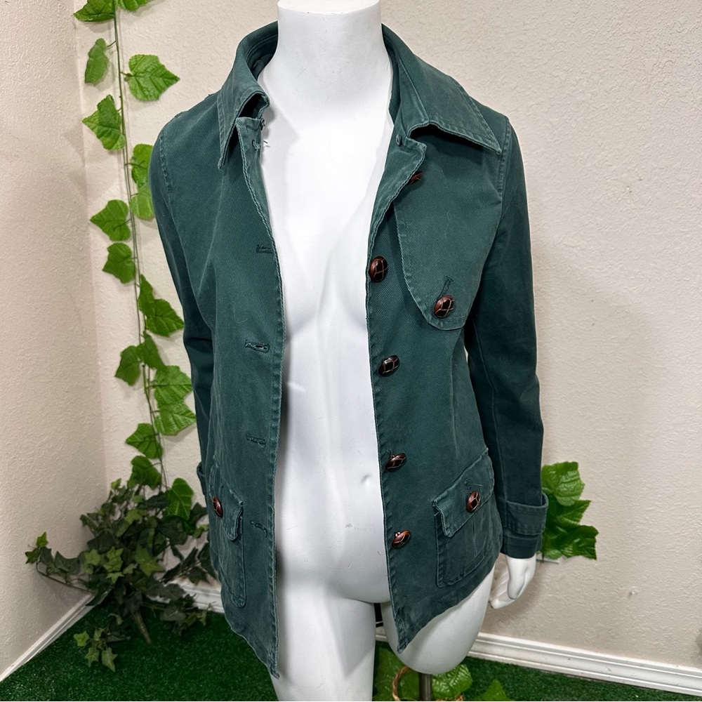 Gap Forest Green Denim Jacket - image 3